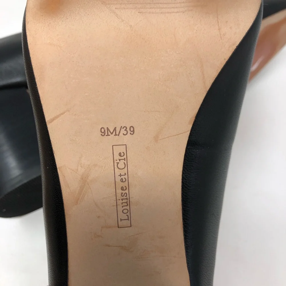 Louise Et Cie Jianna stacked heel leather pumps - Picture 6 of 6